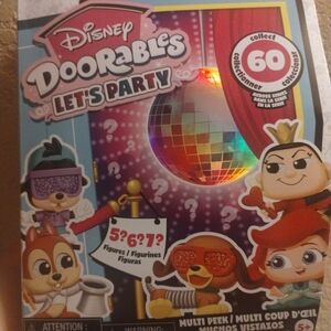 Disney Doorables Let's Party Set with Red and Gold Accents
